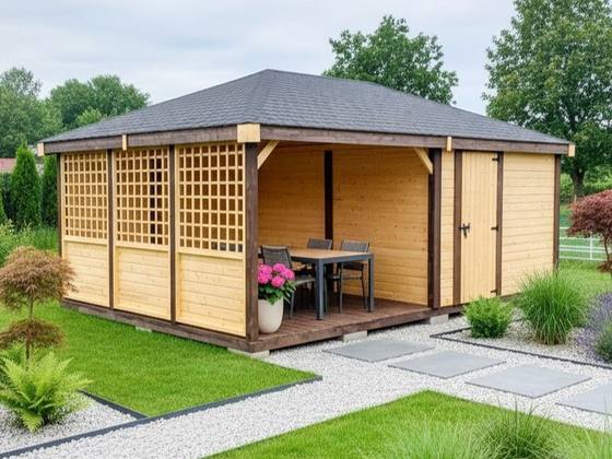 Domek z altaną Praga 6x4 m